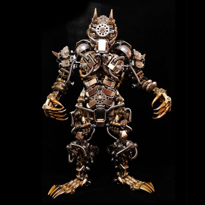 3D DIY Metal Assembly Werewolf Beast Fight with Monkey King Wukong Model Hyperrealistic Toy Set