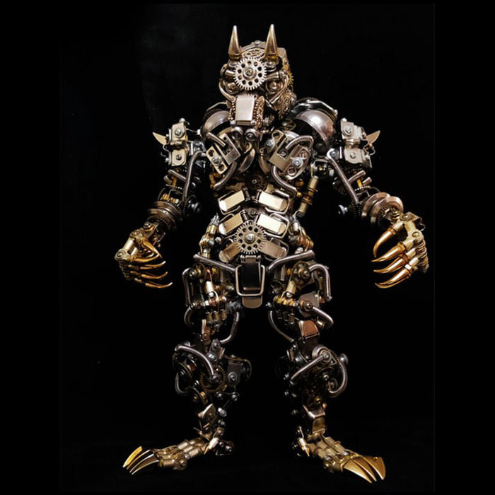 3D DIY Metal Assembly Werewolf Beast Fight with Monkey King Wukong Model Hyperrealistic Toy Set