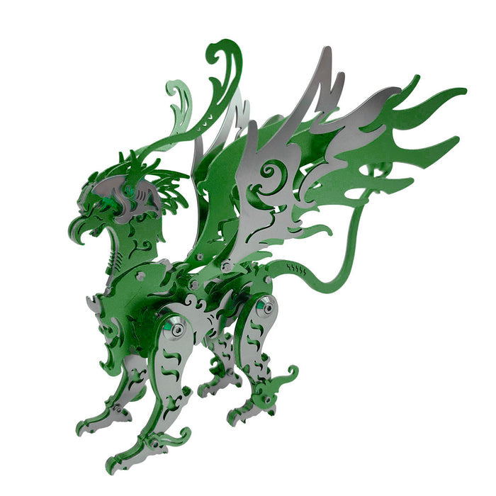 3D DIY Metal Eagle Monster Mutant Beast Fight with Monkey King Wukong Animal 3D Metal Puzzle 69+PCS