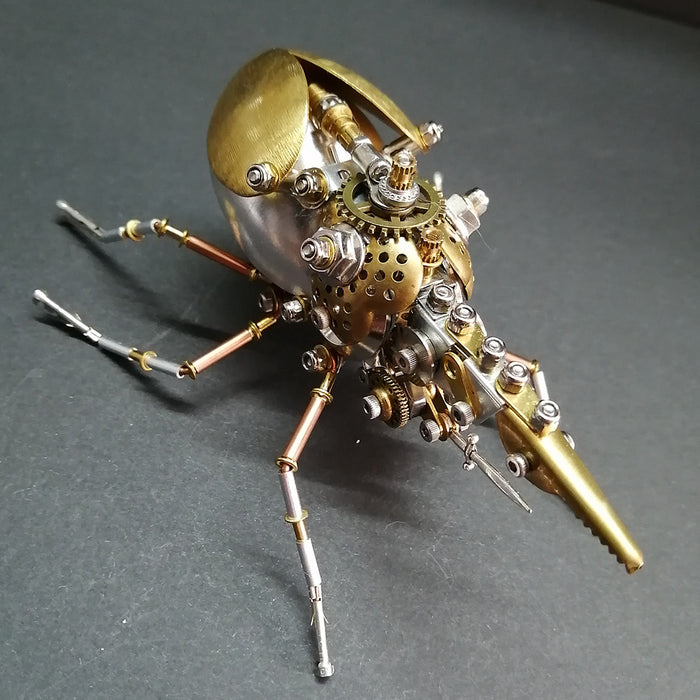 3D DIY Steampunk Brass Dynastes Metal Assembly Kits for Kids