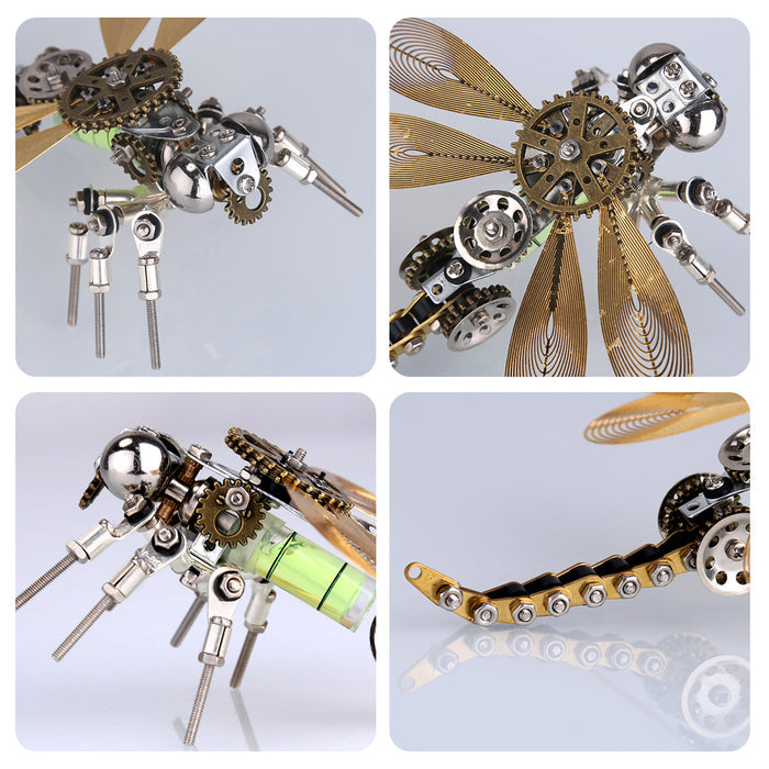 3D Metal Color-changing Dragonfly Assembly Model