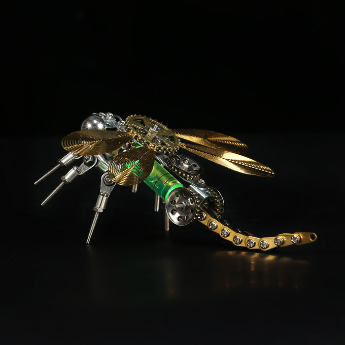 3D Metal Color-changing Dragonfly Assembly Model