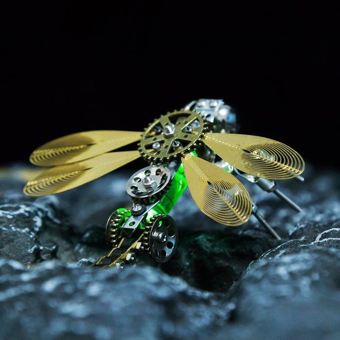 3D Metal Color-changing Dragonfly Assembly Model