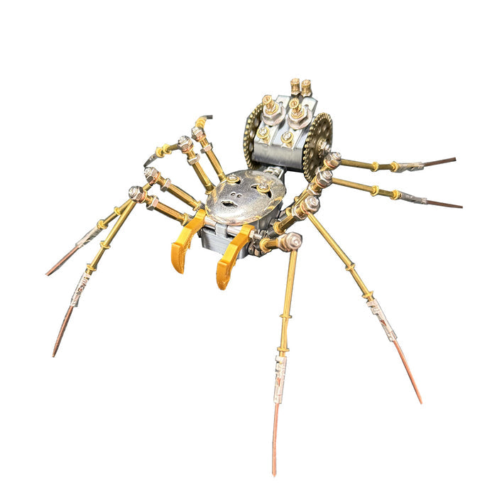 3D Metal Cyborg Human-face Spider Model Kit for Halloween 186PCS