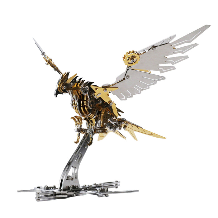 3D Metal Falconry Predator Mechanical Assembly Bird Model DIY Kits