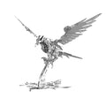 3D Metal Falconry Predator Mechanical Assembly Bird Model DIY Kits