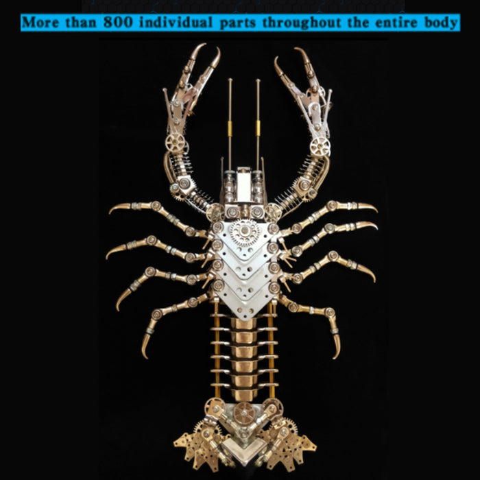 3D Metal Giant Lobster Mutant Marine Fighter Model Kits 830PCS