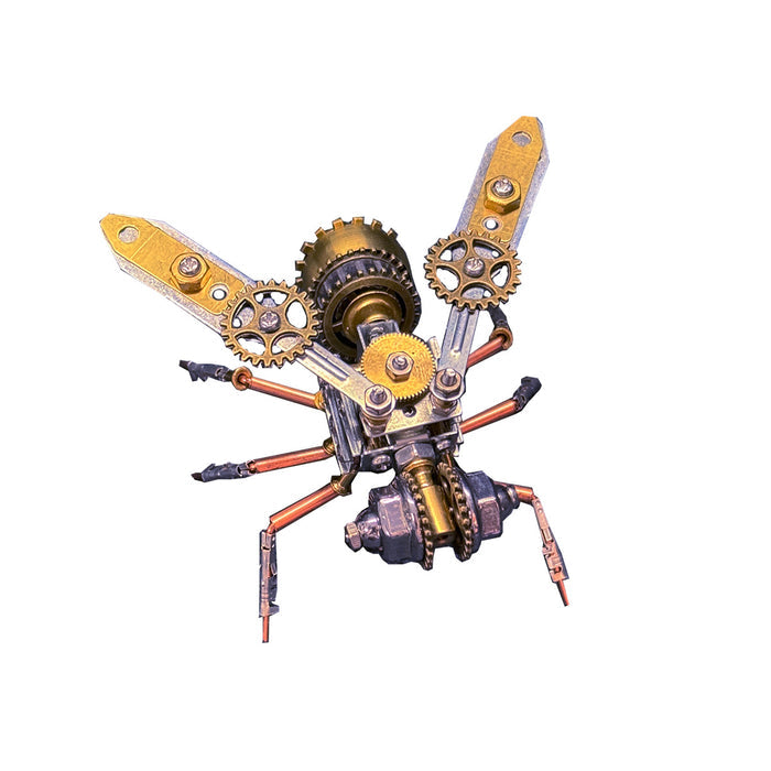 3D Metal Golden Bee Insect Assembly Model Building Kit