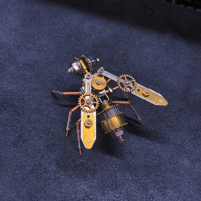 3D Metal Golden Bee Insect Assembly Model Building Kit