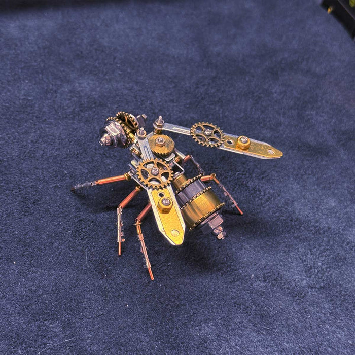 3D Metal Golden Bee Insect Assembly Model Building Kit