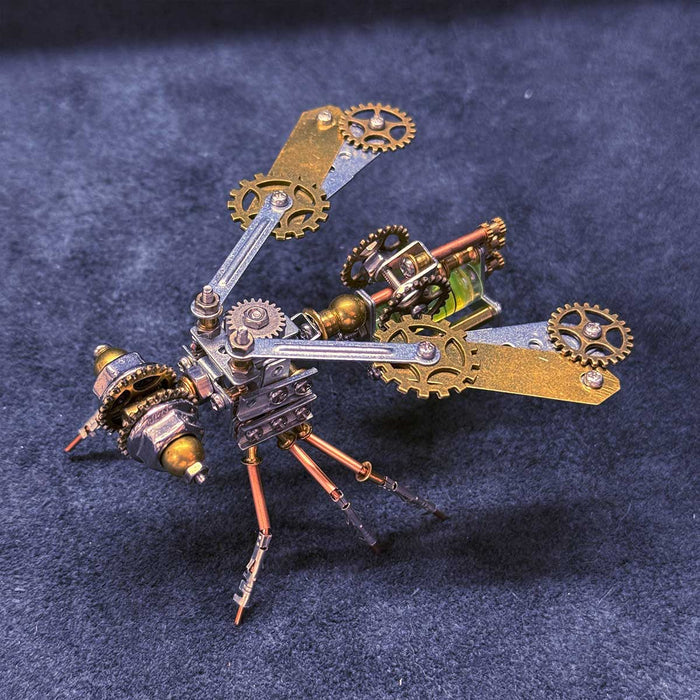 3D Metal Golden Bee Insect Assembly Model Building Kit