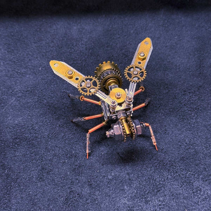 3D Metal Golden Bee Insect Assembly Model Building Kit