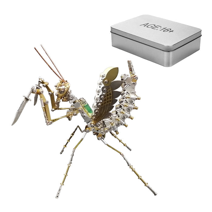 3D Metal Kits DIY Mechanical Mantis Assembly Model 350+PCS