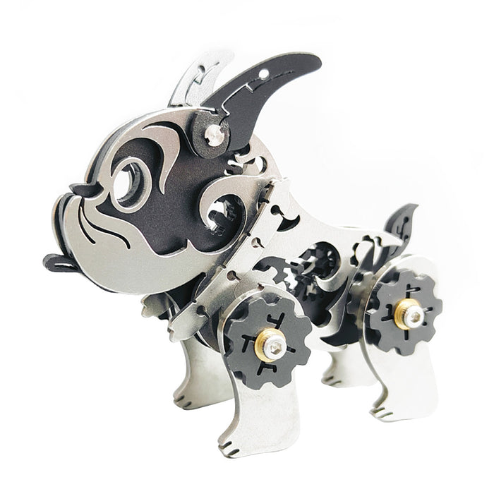 3D Metal Little Bulldog Model DIY Kit For Kids