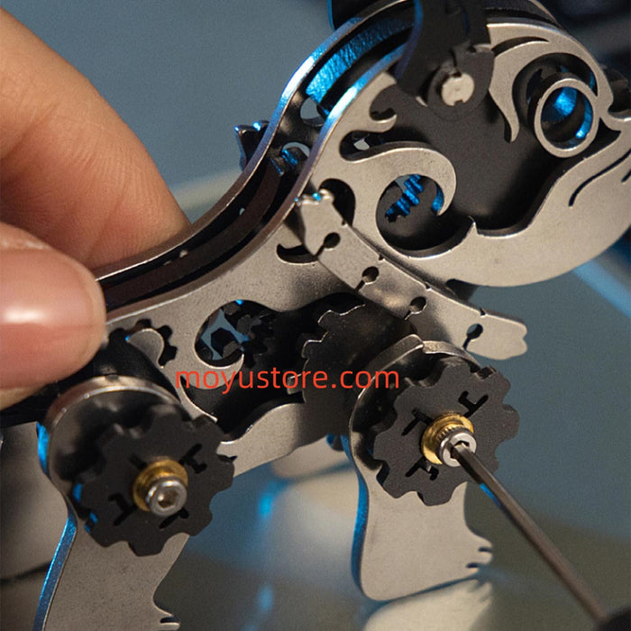 3D Metal Little Bulldog Model DIY Kit For Kids