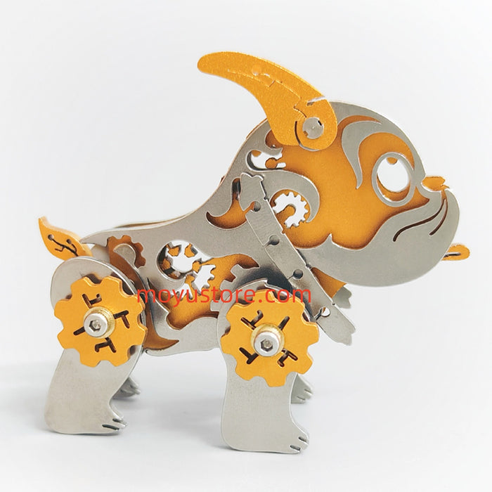 3D Metal Little Bulldog Model DIY Kit For Kids