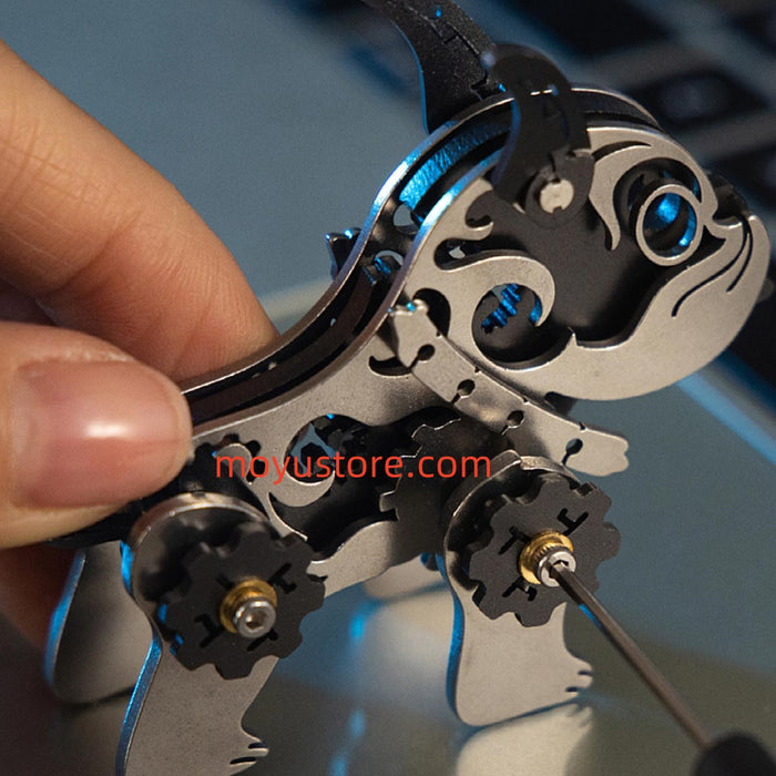 3D Metal Little Bulldog Model DIY Kit For Kids