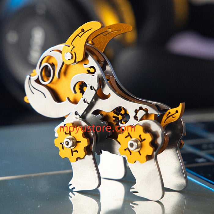 3D Metal Little Bulldog Model DIY Kit For Kids