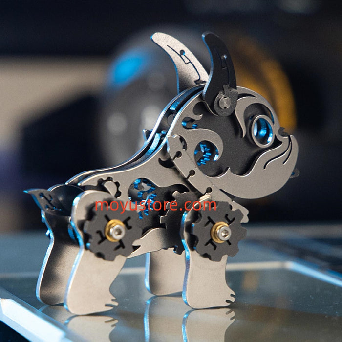 3D Metal Little Bulldog Model DIY Kit For Kids