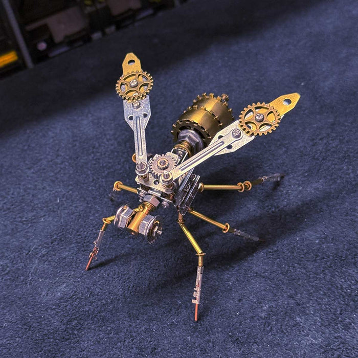 3D Metal Mechanical Little Golden Wasp Insect Assembly Model Building Kit 155PCS