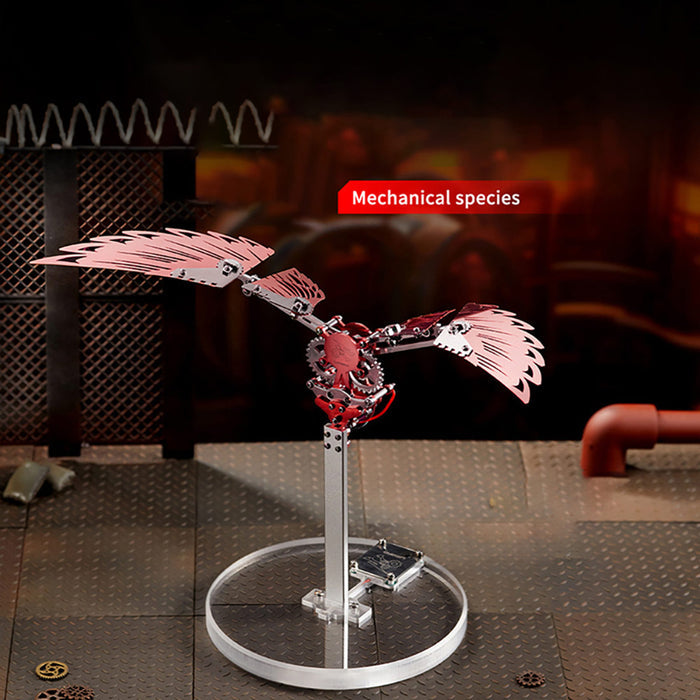 3D Metal Mechanical Mini Ornithopter Assembly Kinetic Model Kit