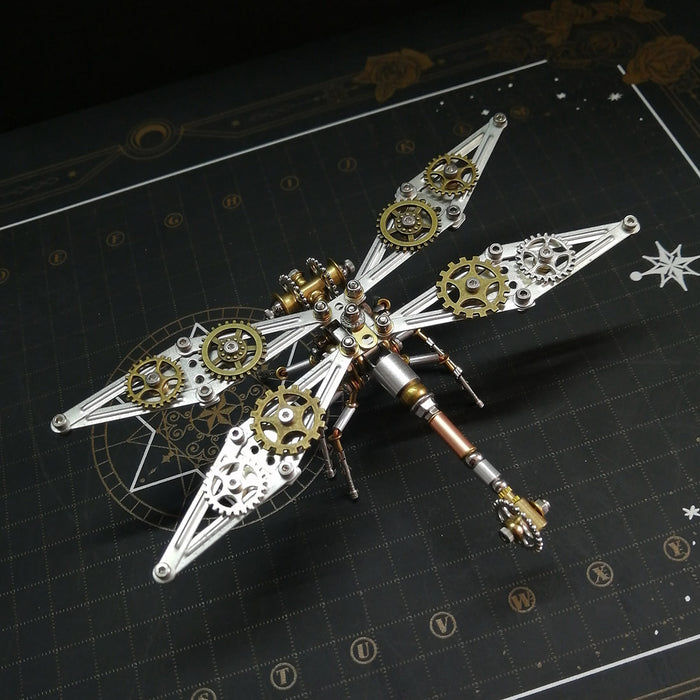 3D Metal Puzzle Dragonfly Punk Insect Assembly Model 200+PCS