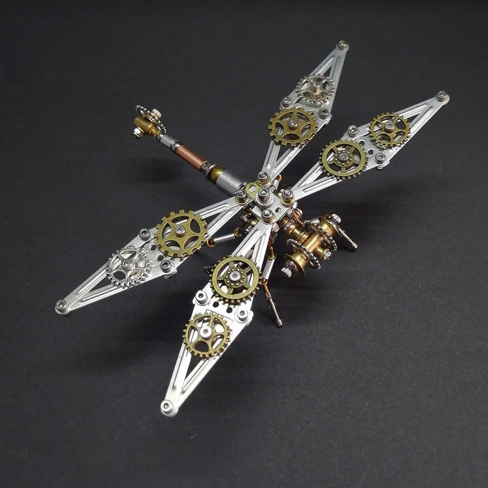 3D Metal Puzzle Dragonfly Punk Insect Assembly Model 200+PCS