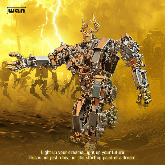 3D Metal Puzzle Protoss Mecha Monkey King Wukong's Friend DIY Assembly Model 1020+PCS