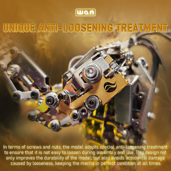 3D Metal Puzzle Protoss Mecha Monkey King Wukong's Friend DIY Assembly Model 1020+PCS