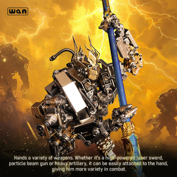 3D Metal Puzzle Protoss Mecha Monkey King Wukong's Friend DIY Assembly Model 1020+PCS