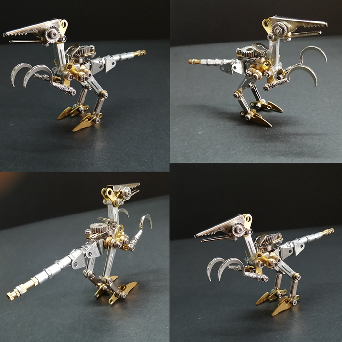 3D Metal Puzzle Therizinosaurus Mechanical Assembly Model 100+PCS