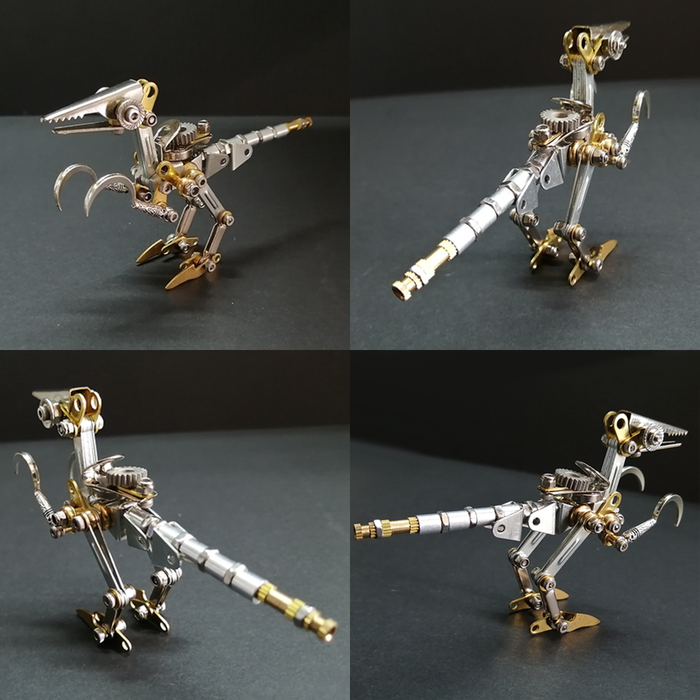 3D Metal Puzzle Therizinosaurus Mechanical Assembly Model 100+PCS