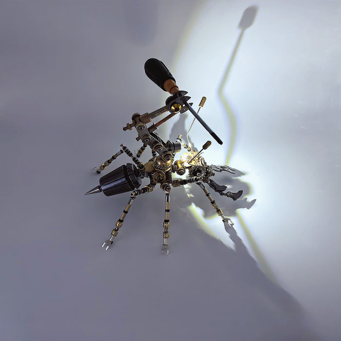 3D Metal Puzzle Worker Ant Steampunk Insect DIY Assembly Model 400+PCS