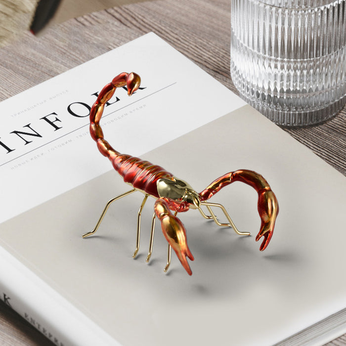 3D Metal Scorpion Grasshopper Model Insects Series Handicrafts for Home Decor