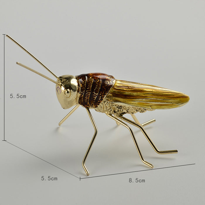 3D Metal Scorpion Grasshopper Model Insects Series Handicrafts for Home Decor
