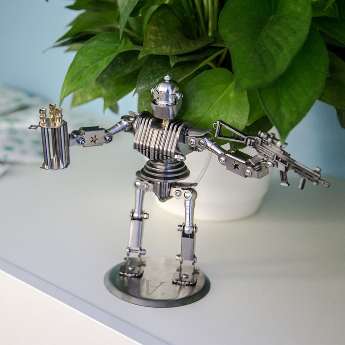 3D Metal Shooting Battle Punk Soldier Mecha Model