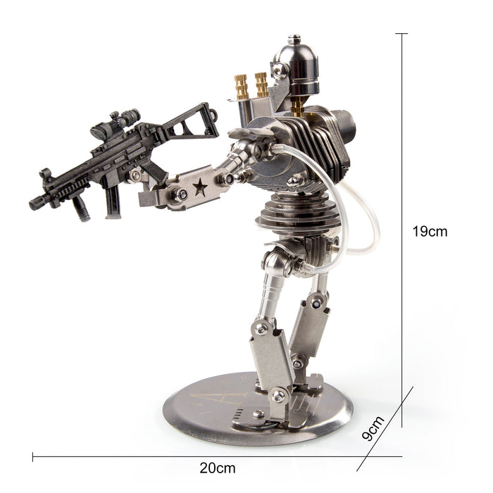 3D Metal Shooting Battle Punk Soldier Mecha Model