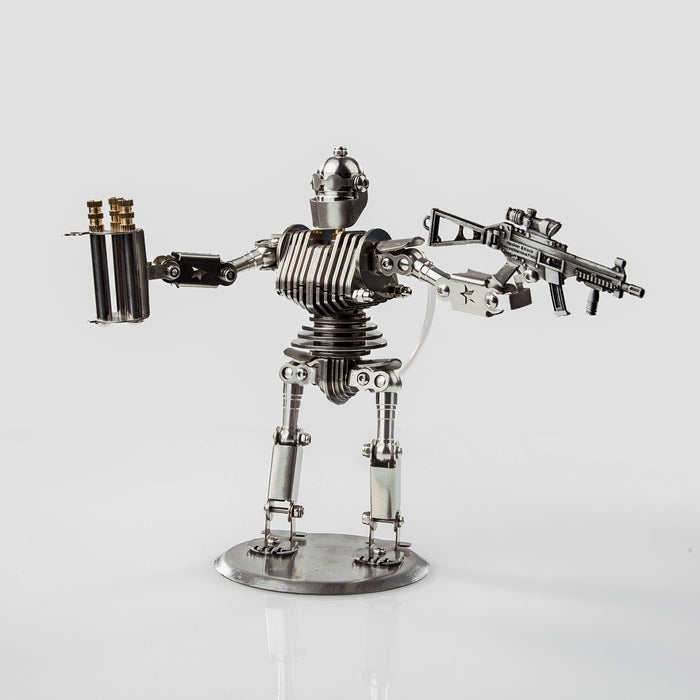 3D Metal Shooting Battle Punk Soldier Mecha Model