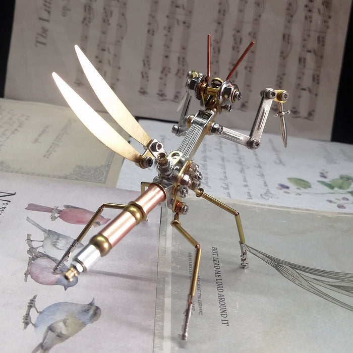 3D Metal Small Mantis Mechanical Insect Assembly Model 150+PCS