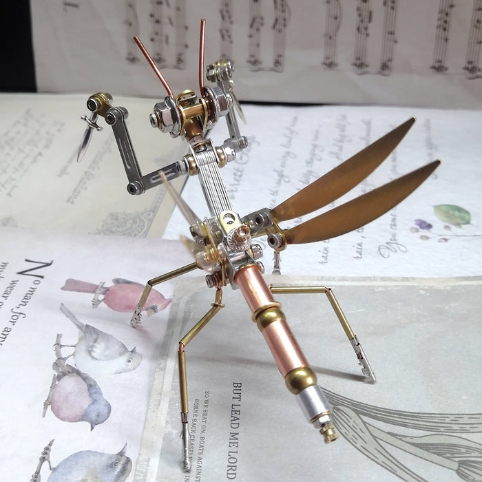 3D Metal Small Mantis Mechanical Insect Assembly Model 150+PCS