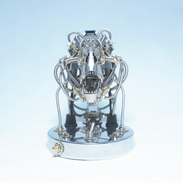 3D Metal Steampunk Mechanical Dinosaur Skull Head Model Kits