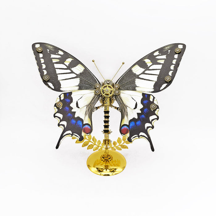 3D Metal Steampunk Papilio Xuthus Butterfly Assembly Model Building Kit with Base