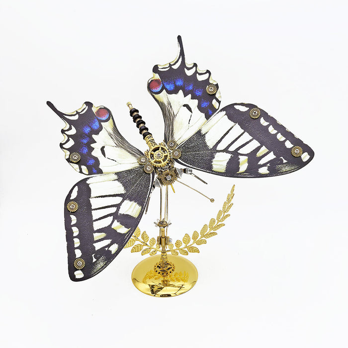 3D Metal Steampunk Papilio Xuthus Butterfly Assembly Model Building Kit with Base
