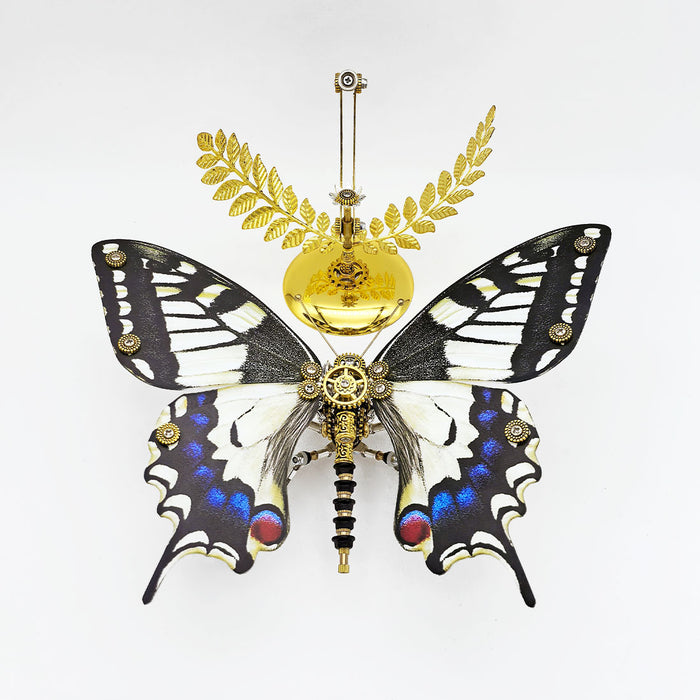 3D Metal Steampunk Papilio Xuthus Butterfly Assembly Model Building Kit with Base