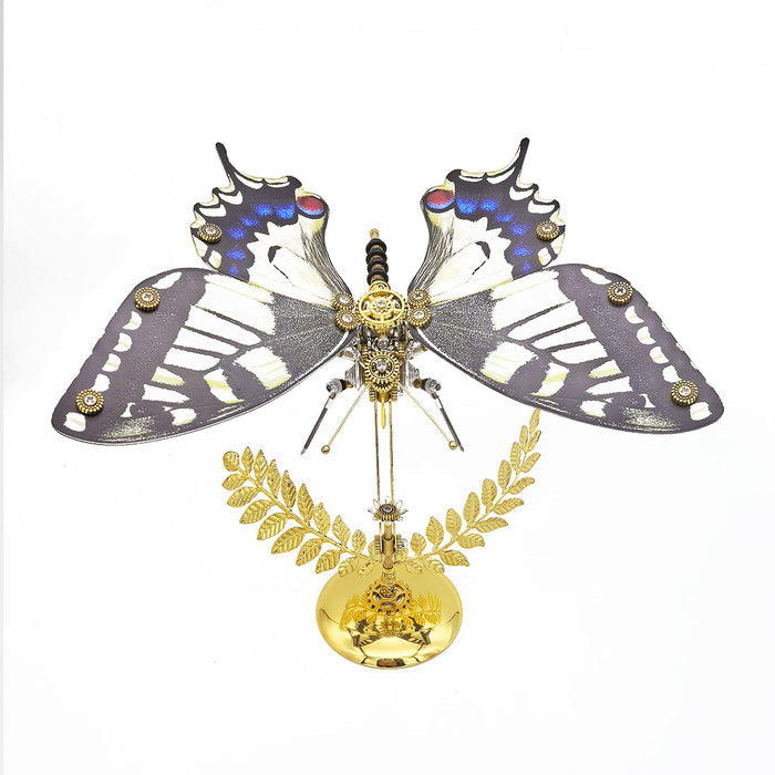 3D Metal Steampunk Papilio Xuthus Butterfly Assembly Model Building Kit with Base