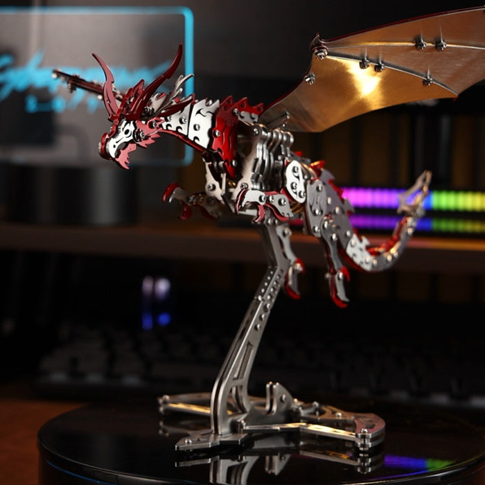 3D Metal Thunder Pterosaur Dragon Mechanical Assembly Model Kit 373PCS