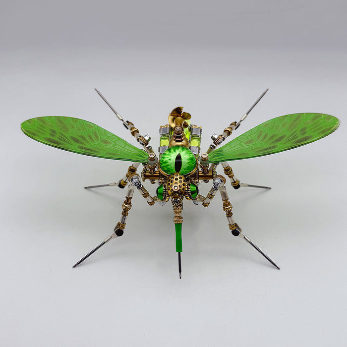 3D Steampunk Biomechanical Green Mosquito Metal Model Building Kit 320PCS+