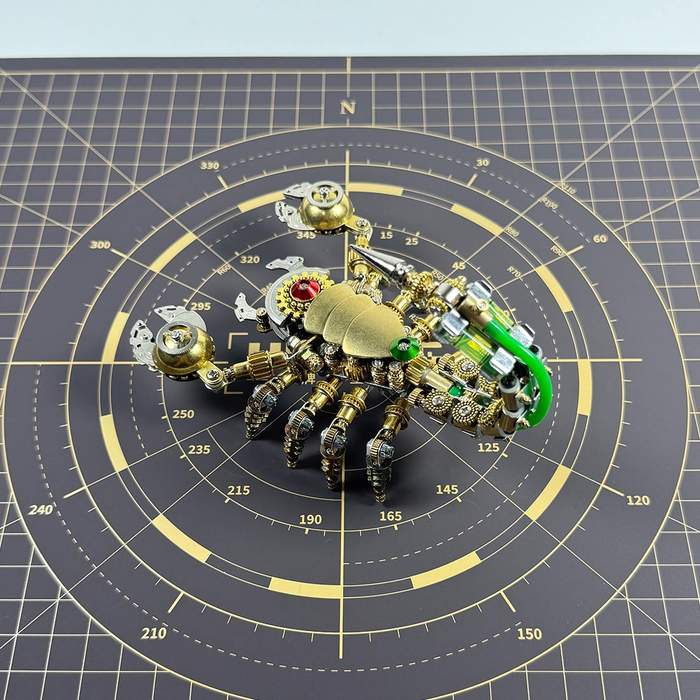 3D Steampunk Brass Mechanical War Scorpion Model Kit 450+ PCS Creative Mechanical Display Build Kit