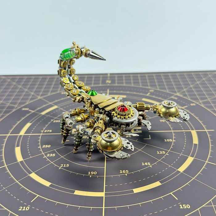 3D Steampunk Brass Mechanical War Scorpion Model Kit 450+ PCS Creative Mechanical Display Build Kit