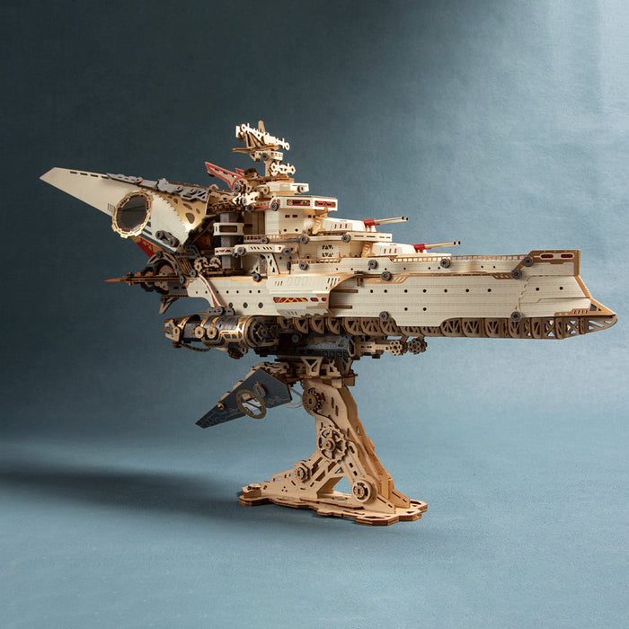3D Wooden Paper Space Battleship Model Kit (912PCS)